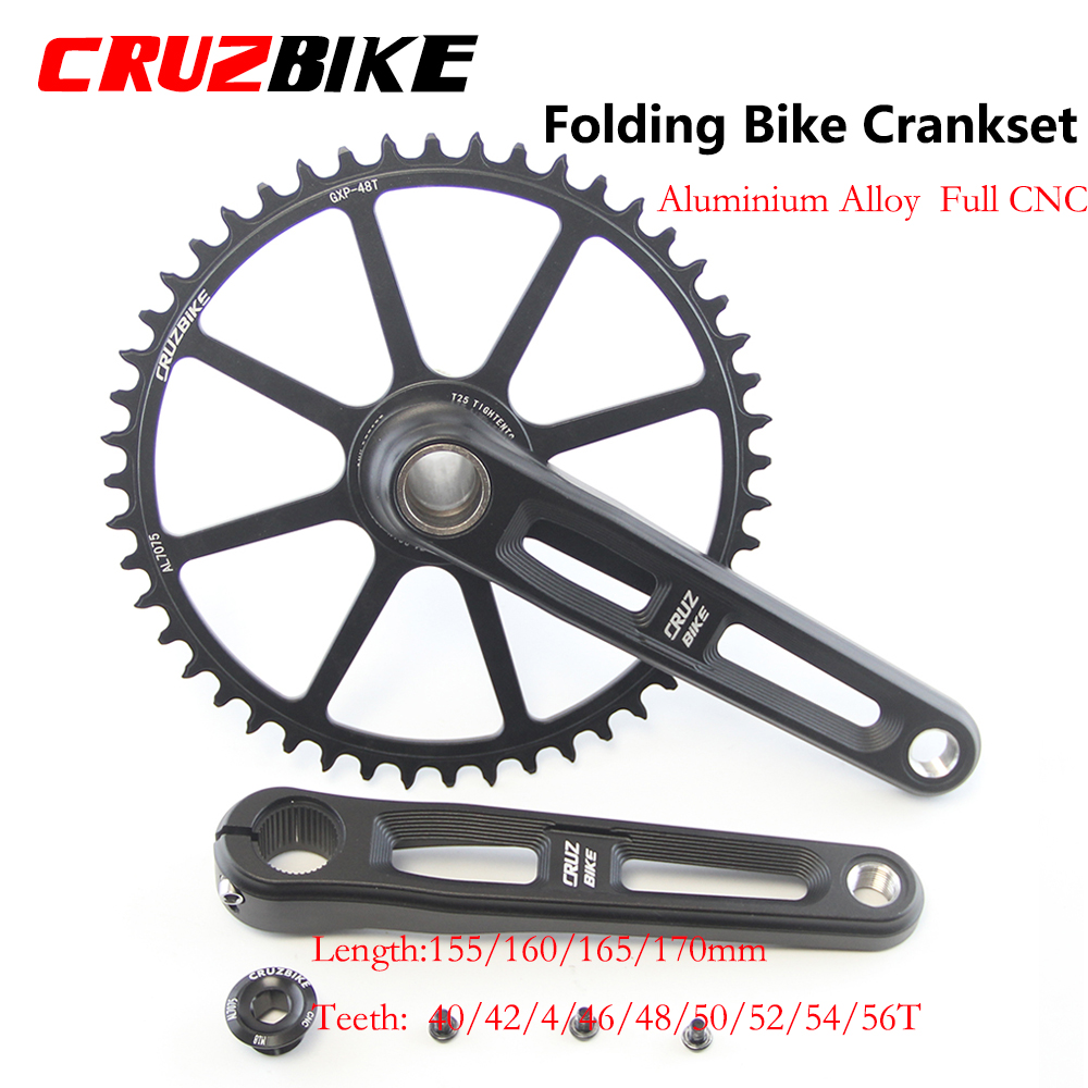 Tech Bike Accessories - CRUZbike Crankset sepeda lipat, engkol suku