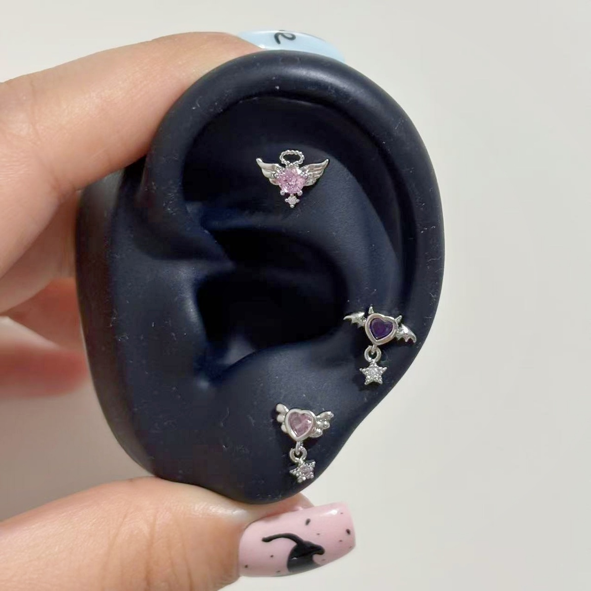 Y2K Tech Accessories - 1 Buah Kuku Tulang Telinga Malaikat