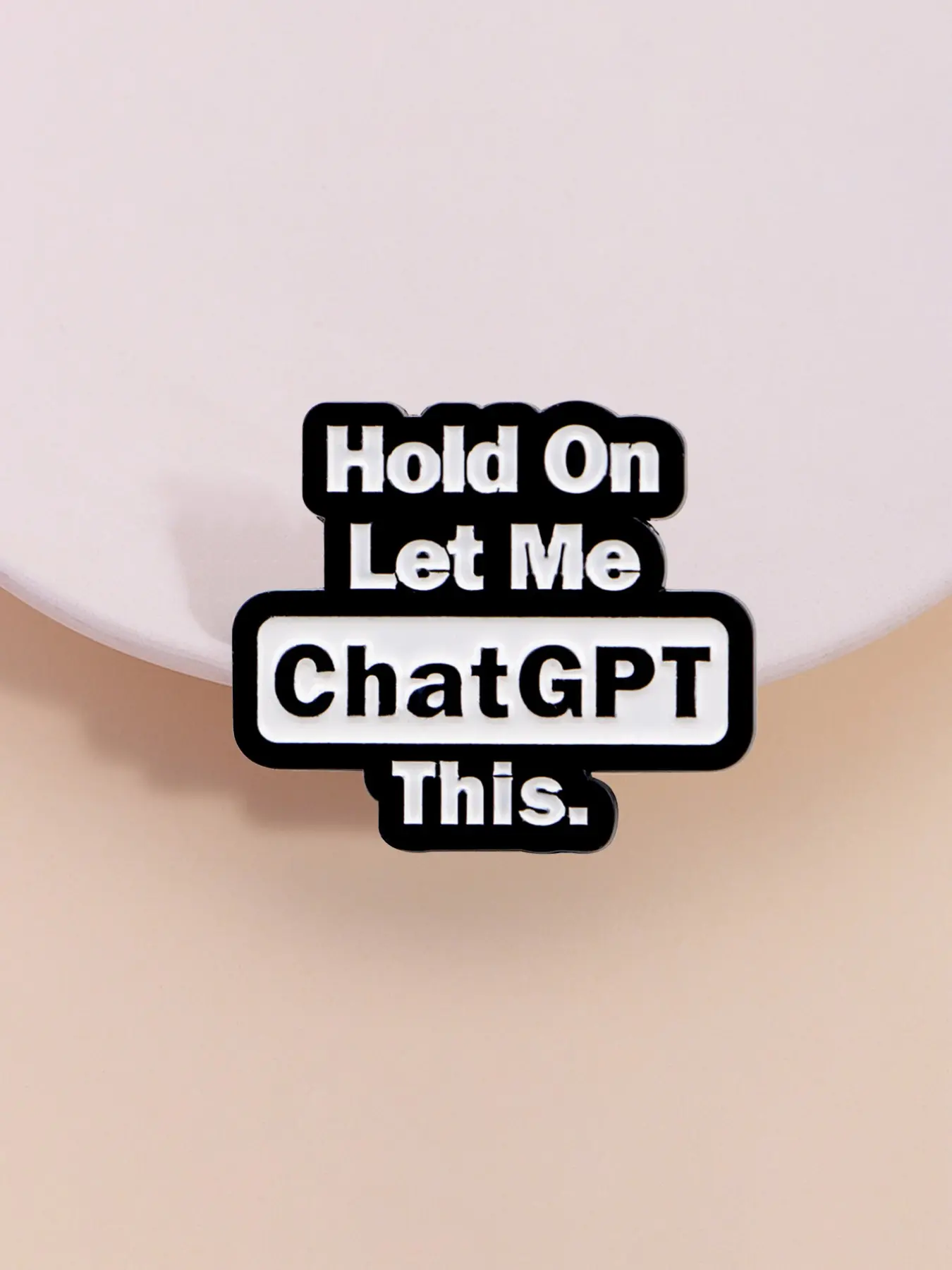 Tech Accessories For Students - Pin Enamel Chatgpt, Emblem Logo, Bros,
