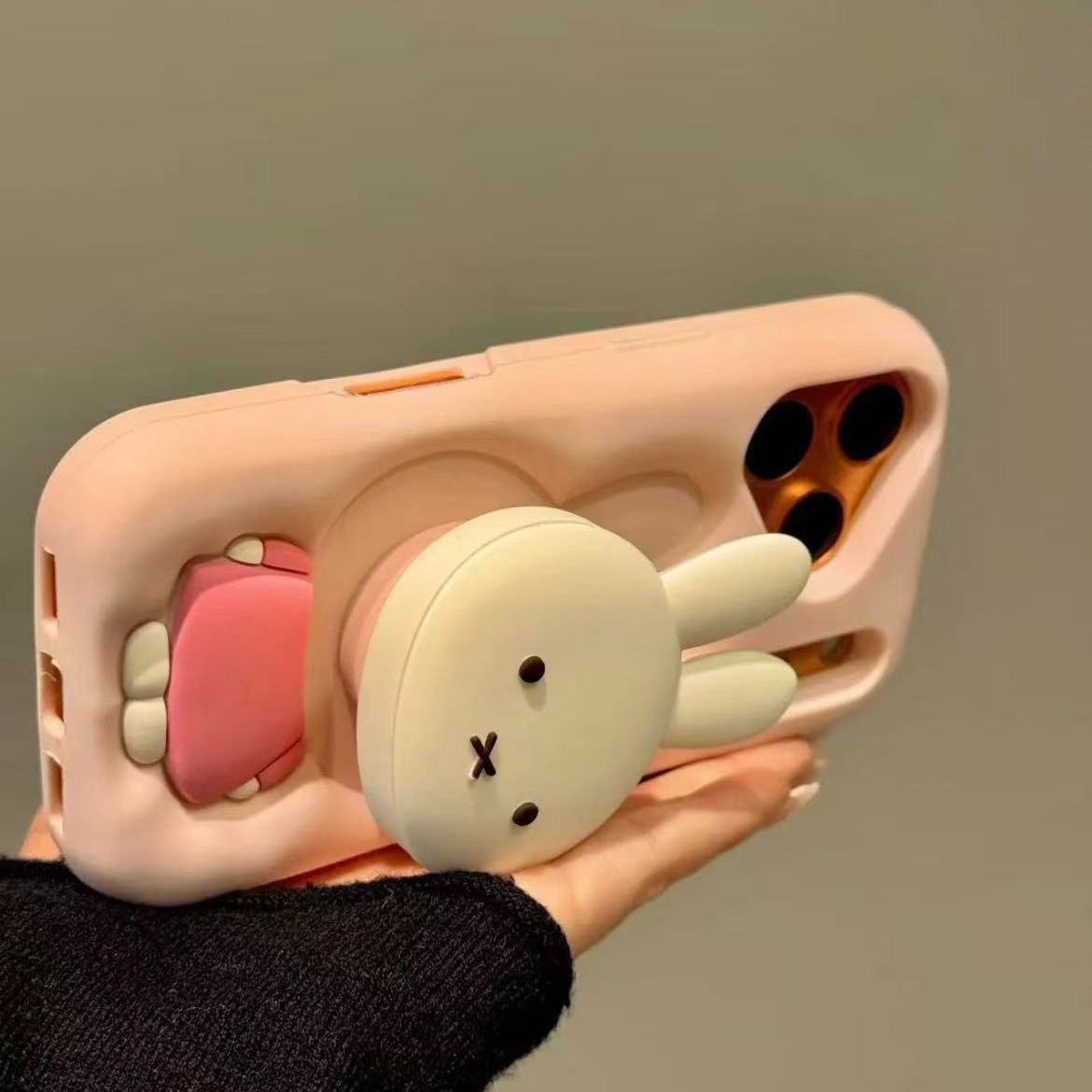 Mobile Tech Accessories - Casing Ponsel Kartun Tiga Dimensi Miffy