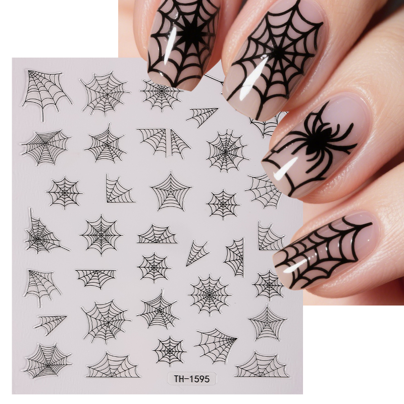 Y2K Tech Accessories - Stiker Seni Kuku Halloween 3D Stiker