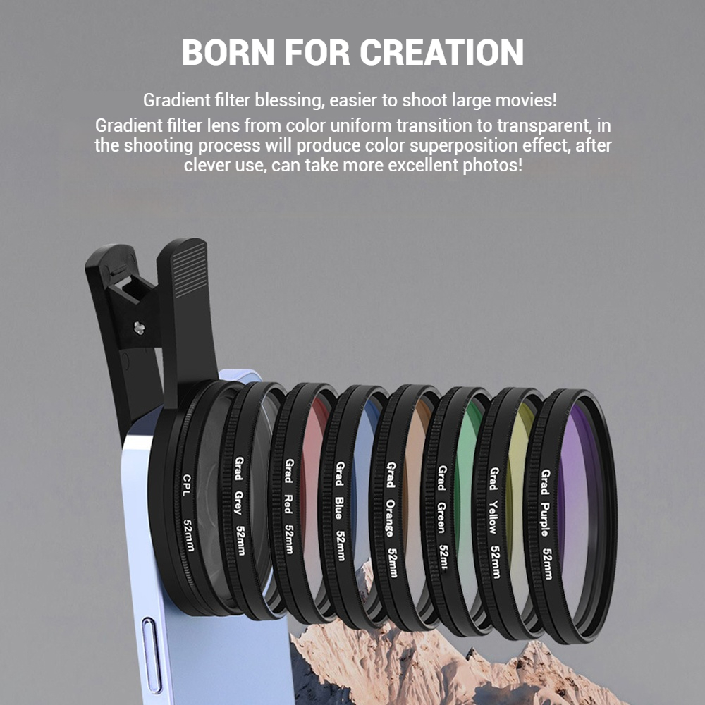 Lensa Ponsel 52MM Universal Po - Mobile Tech Accessories ulasan dan harga