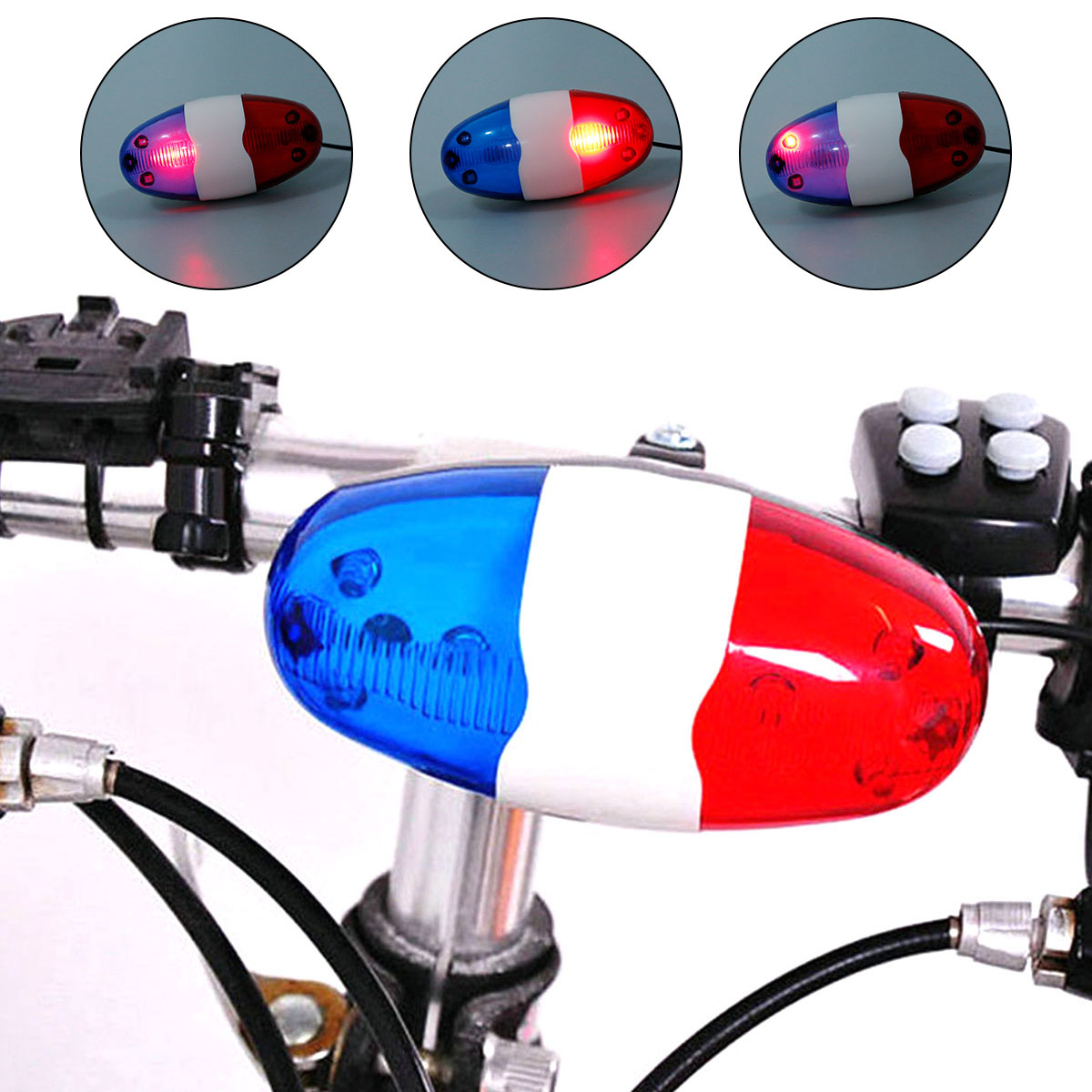 Lampu sepeda LED polisi anak-a - Tech Bike Accessories ulasan dan harga