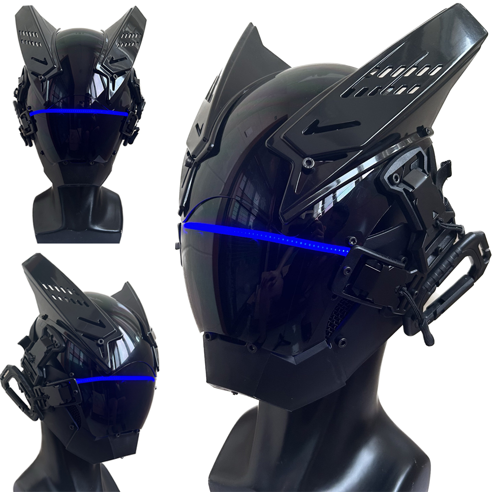 Cyberpunk helm topeng Punk, ma - Tech Wear Accessories ulasan dan harga